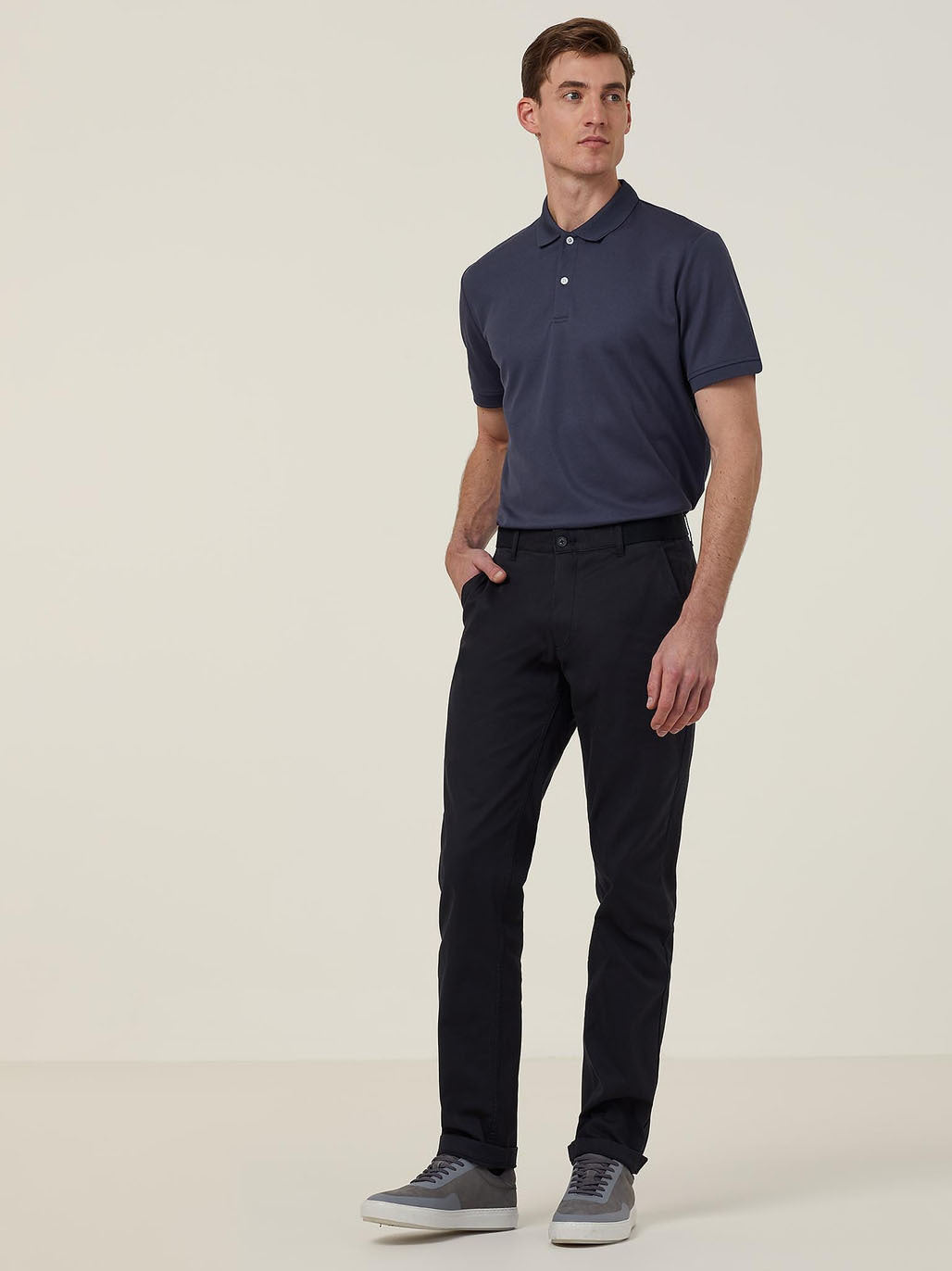 NNT CATJ2M Mens Short Sleeve Polo - Navy - Alternative Front View