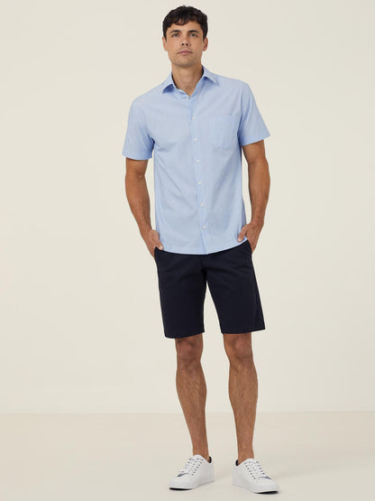NNT CATJB7 Textured Mens Short Sleeve Shirt