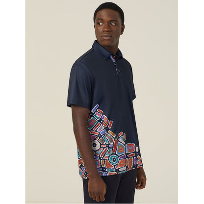 NNT CATJH6 Mens Indigenous Print Polo