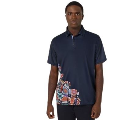 NNT CATJH6 Mens Indigenous Print Polo