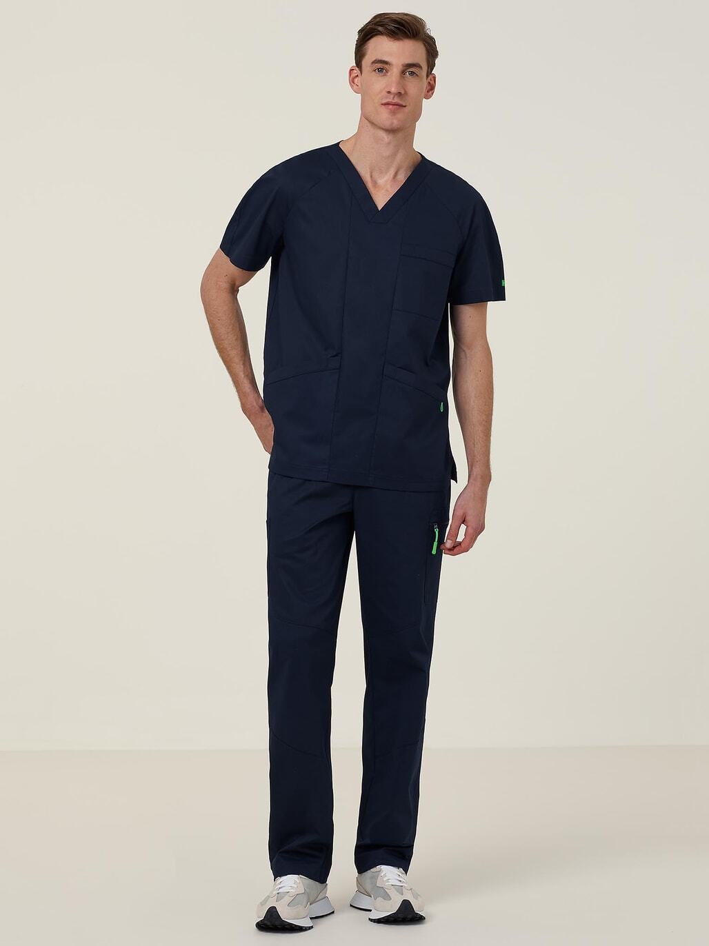 NNT CATQ4F Rontgen Elastic Waist Scrub Pant - Navy - Alternative Front View