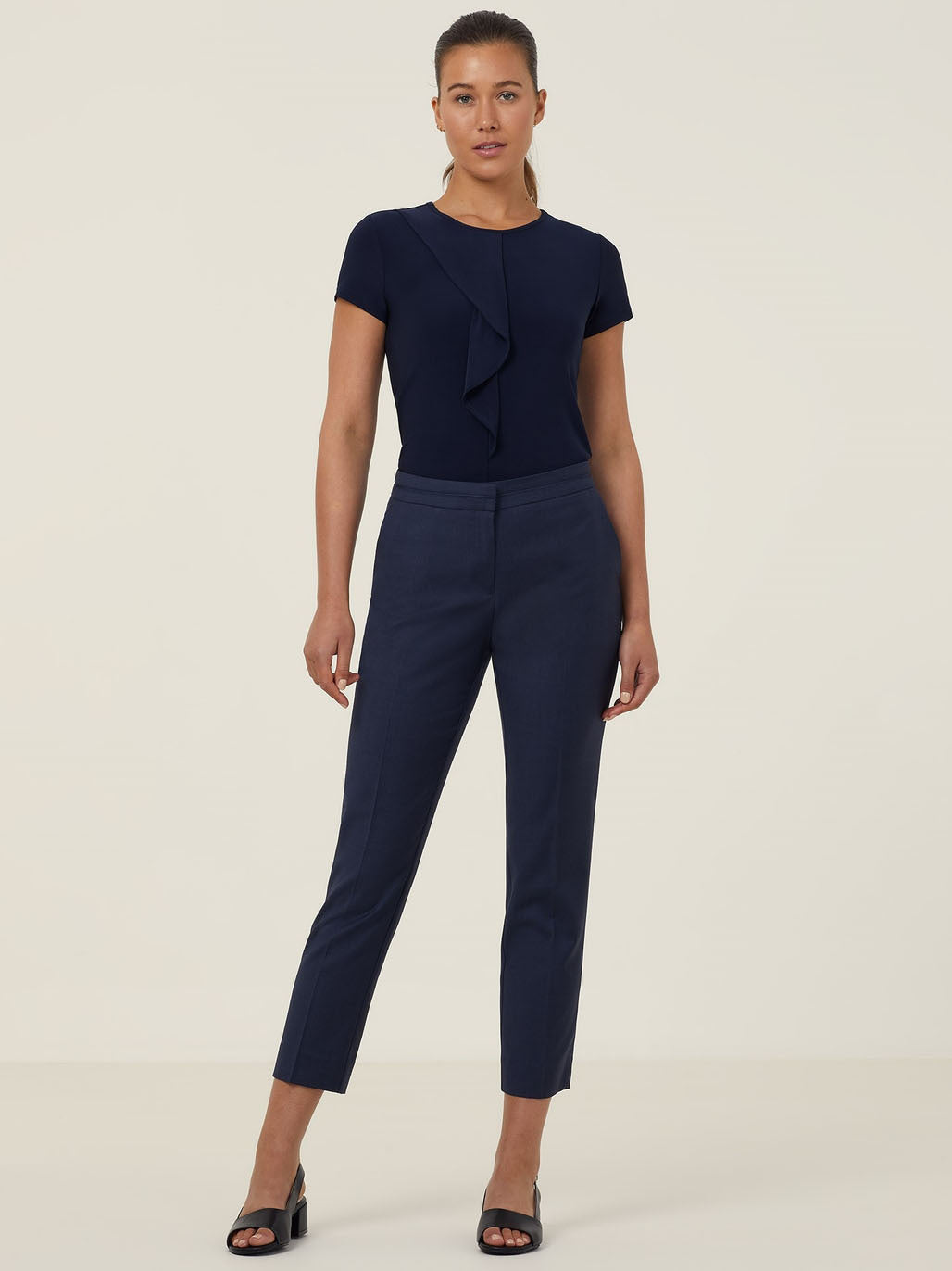 NNT CATU64 Ladies S/S Round Neck T Top Blouse