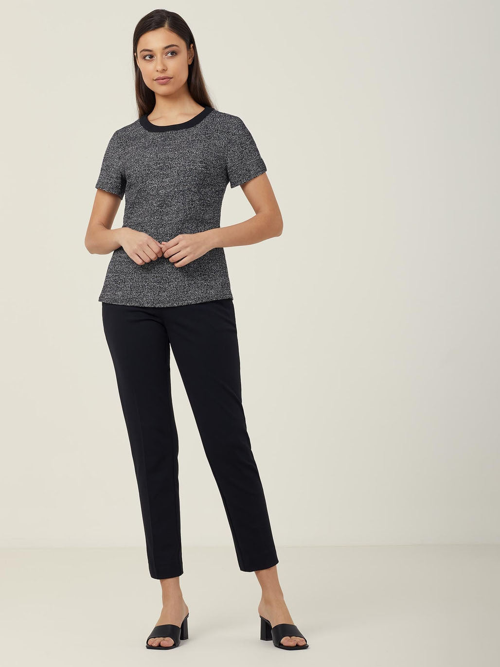 NNT CATUDG Textured Tweed Shell Top