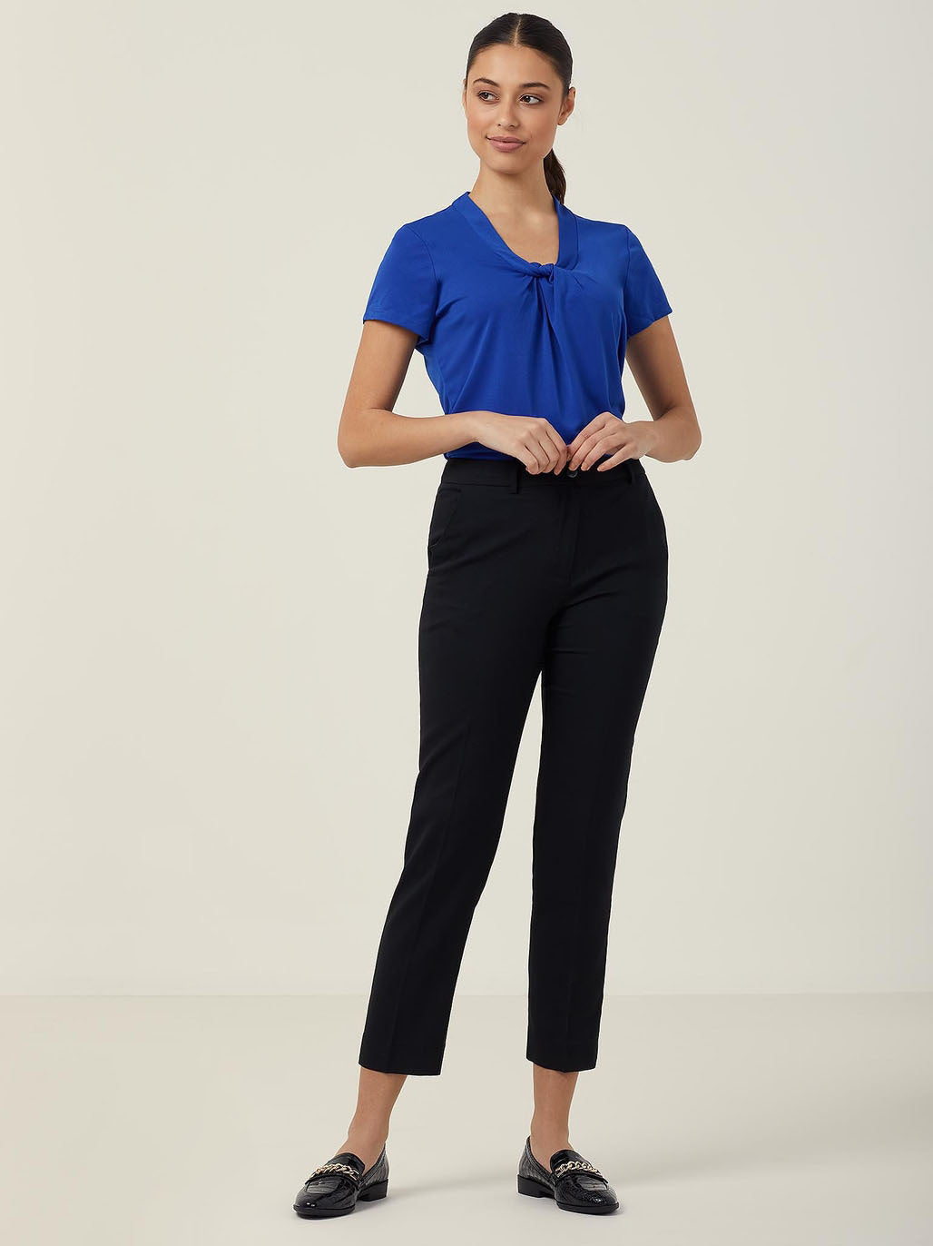 NNT CATUFS Matt Jersey Twist Neck S/S Top