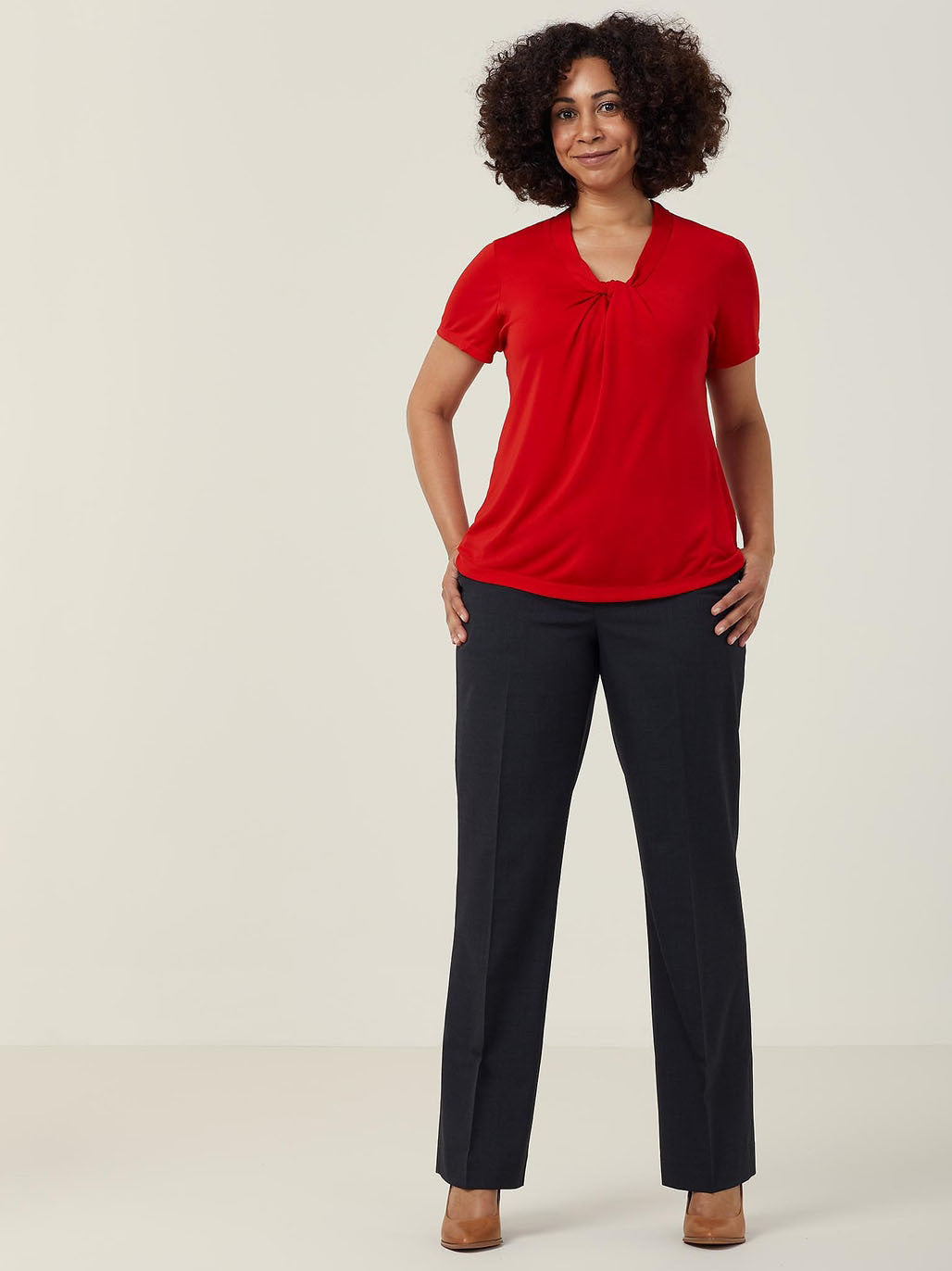 NNT CATUFS Matt Jersey Twist Neck S/S Top