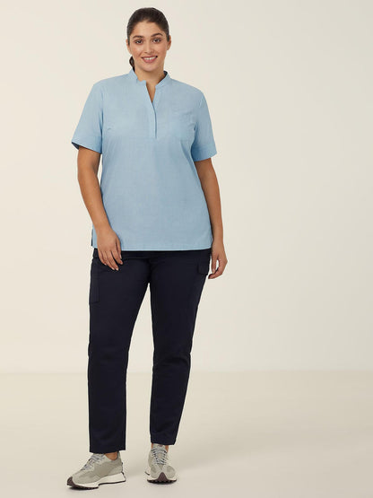 NNT CATUGA Textured Short Sleeve Tunic