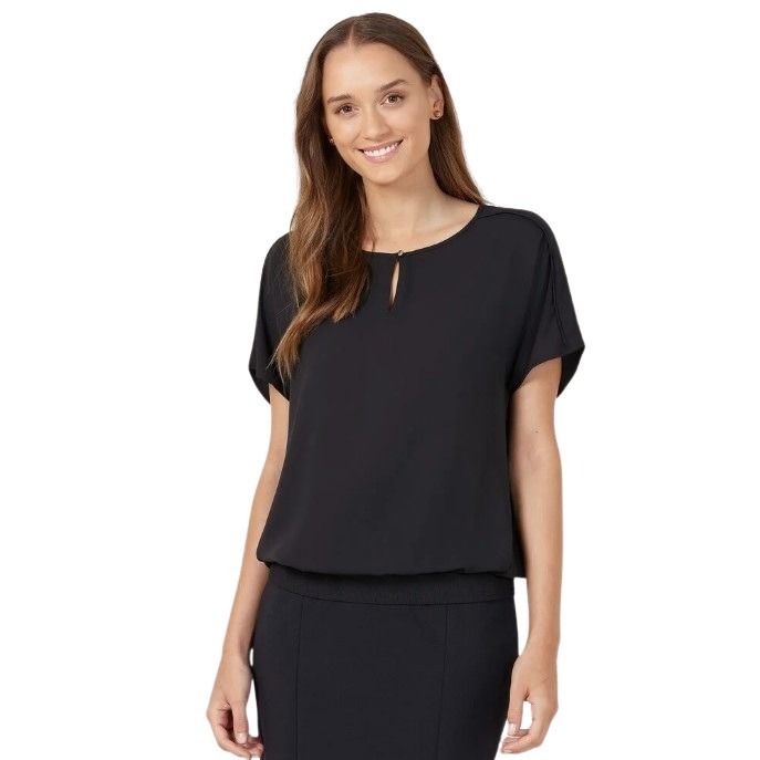 NNT CATUQT Georgie Short Sleeve Rib Hem Top