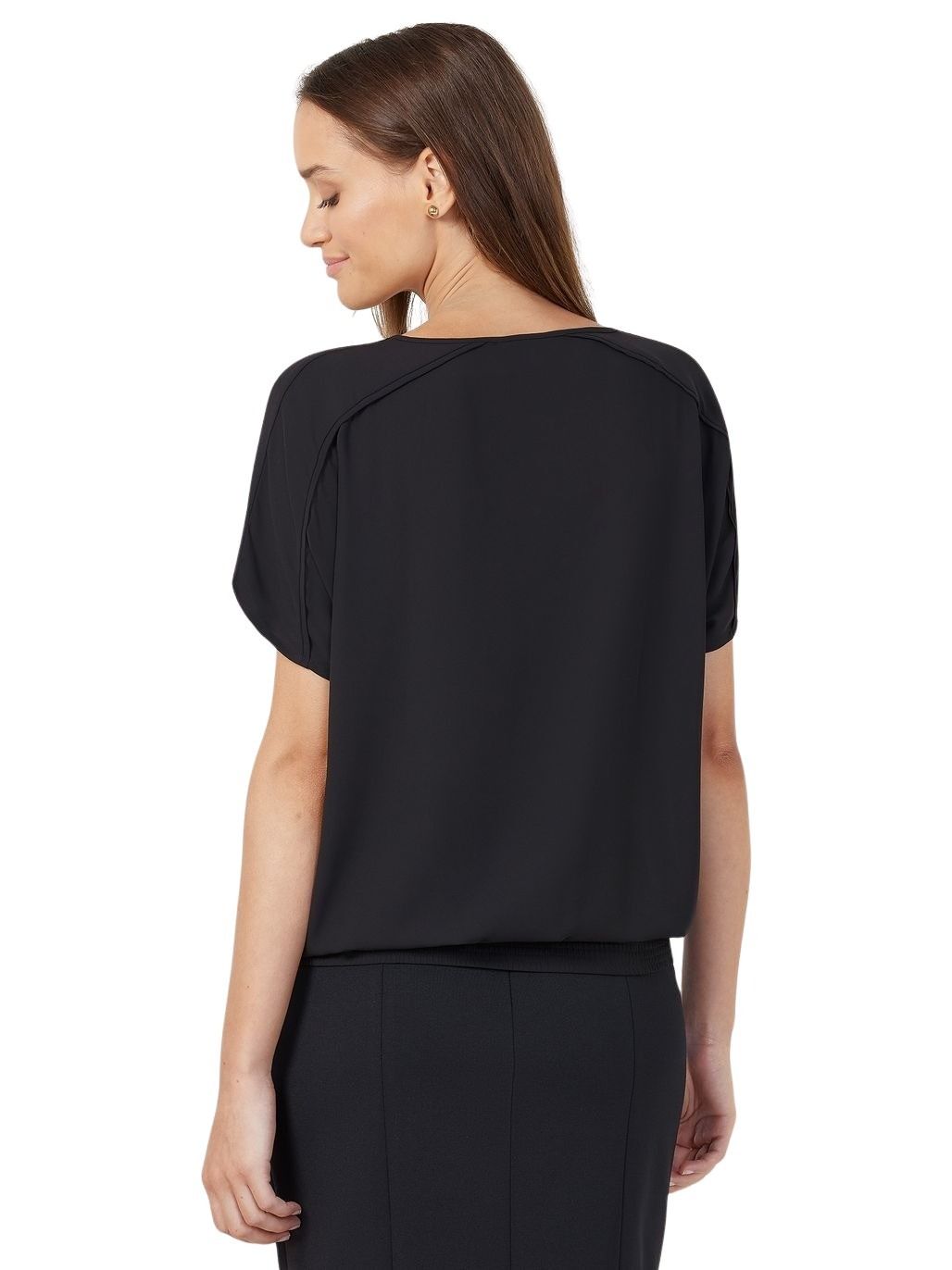 NNT CATUQT Georgie Short Sleeve Rib Hem Top