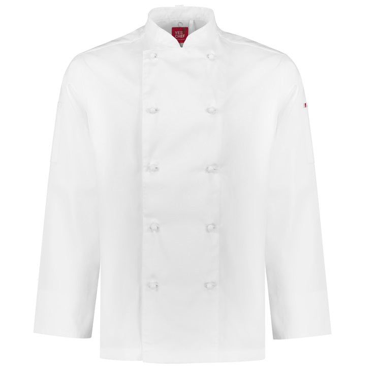 Biz Collection CH230ML Al Dente Mens Chef Jacket - White - Alternative Front View