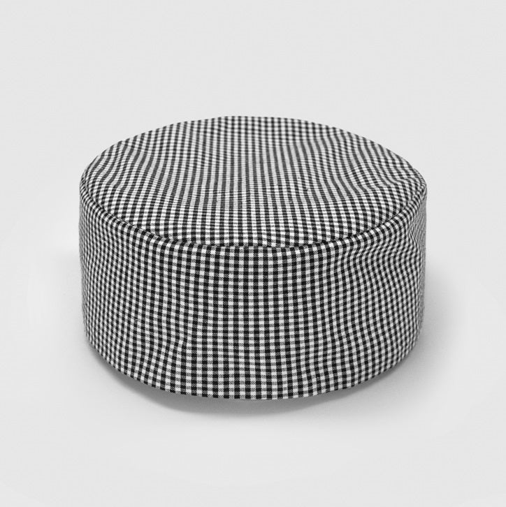 Biz Collection CH238 Flat Top Cap - Black/White Check - Product View