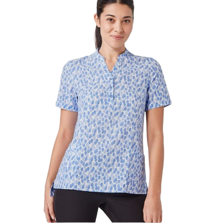 Biz Care CS450LS Womens Florence Stardust Print Tunic