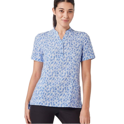 Biz Care CS450LS Womens Florence Stardust Print Tunic