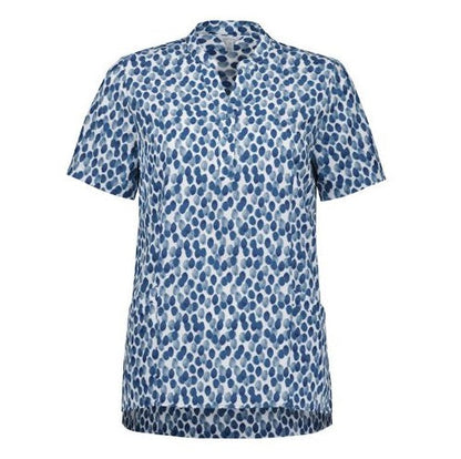 Biz Care CS450LS Womens Florence Stardust Print Tunic