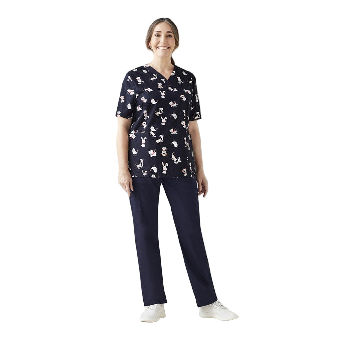 Biz Care CST147LS Womens Best Friends Scrub Top