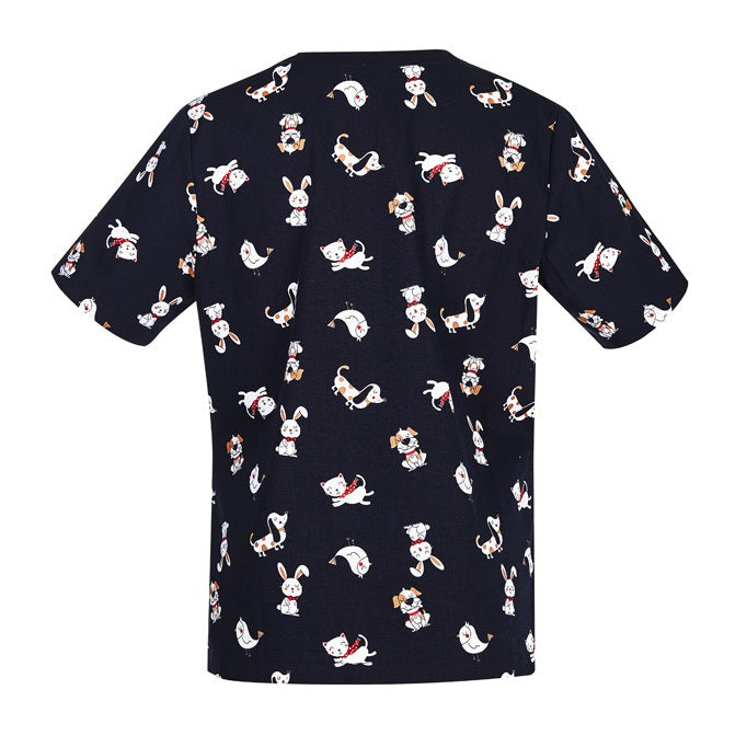 Biz Care CST147LS Womens Best Friends Scrub Top