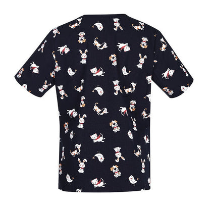 Biz Care CST147LS Womens Best Friends Scrub Top