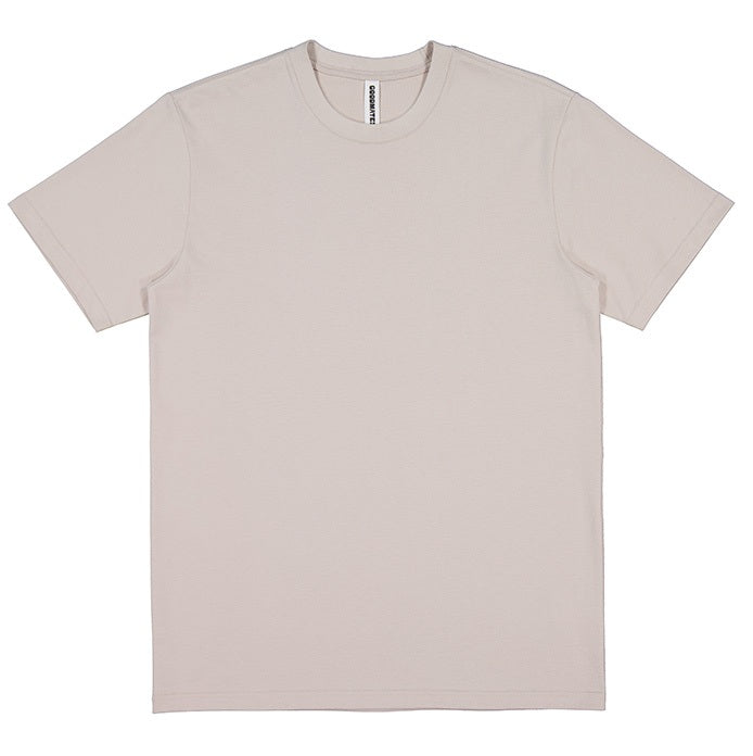 Beige t-shirt on a white background