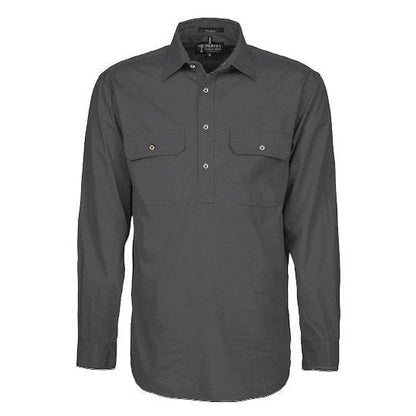 Pilbara RM200CF Mens Pilbara Closed Front Long Sleeve Shirt
