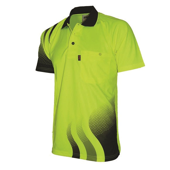 DNC 3563 HiVis Wave S/S Polo