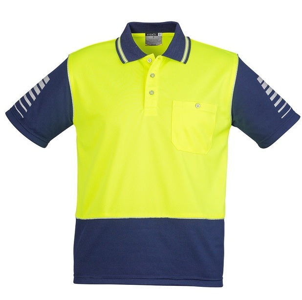 Syzmik ZH236 Mens HiVis Zone S/S Polo