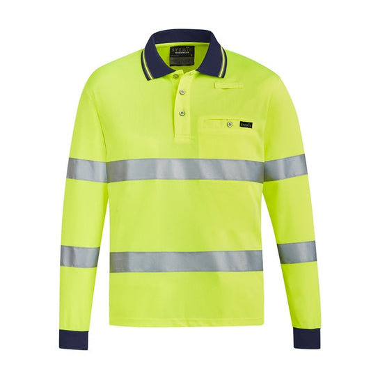 Syzmik ZH380 Unisex Bio Motion Long Sleeve Taped Polo