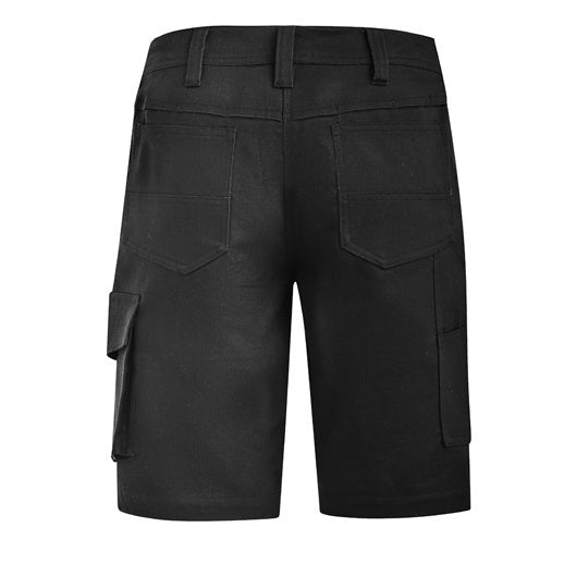 ZS704 Women's work shorts - Black colour - Back view