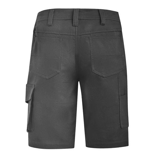 ZS704 Ladies's workwear shorts -Charcoal colour -Back view