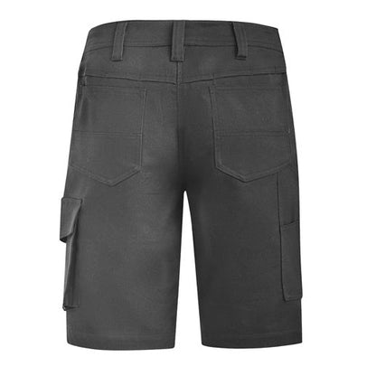 ZS704 Ladies's workwear shorts -Charcoal colour -Back view