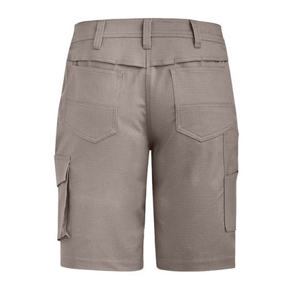 ZS704 Ladies's work shorts -Khaki colour -Back view