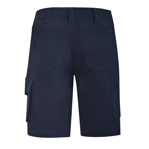 ZS704 Syzmik Women's work shorts -Navy colour -Back view