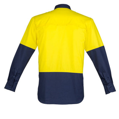 Syzmik ZW560 Mens HiVis Closed Front L/S Shirt