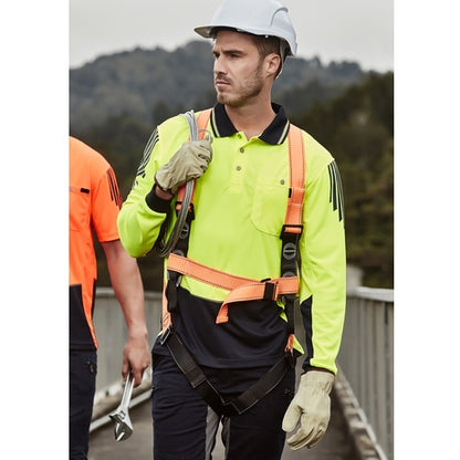 Syzmik ZH310 Mens HiVis Flux L/S Polo