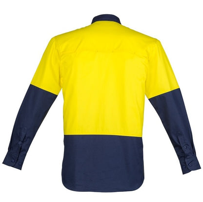 Syzmik ZW560 Mens HiVis Closed Front L/S Shirt