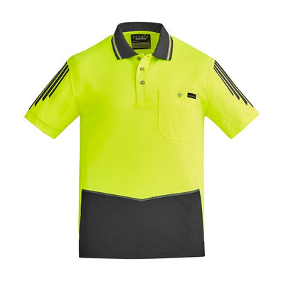 Syzmik ZH315 Mens HiVis Flux S/S Polo