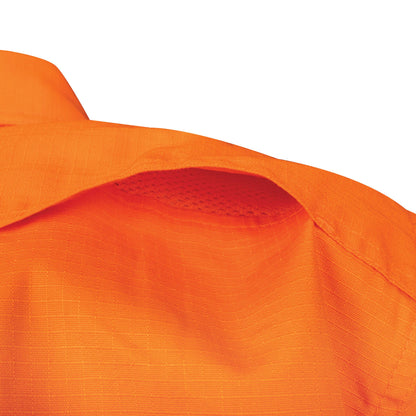 Tru Workwear DS1169T1 Ripstop L/S Vented Hi-Vis Cotton Shirt With Reflective Tape