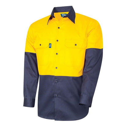 Tru Workwear DS2166 Lightweight Vented L/S Hi-Vis Drill Shirt