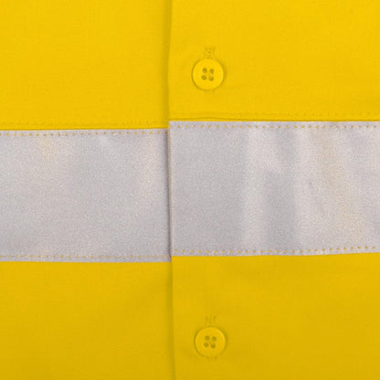 Tru Workwear DS2168GXT1 Lightweight Vented Taped Hi-Vis Drill Shirt with Graphex  Cut Resistant Sleeve