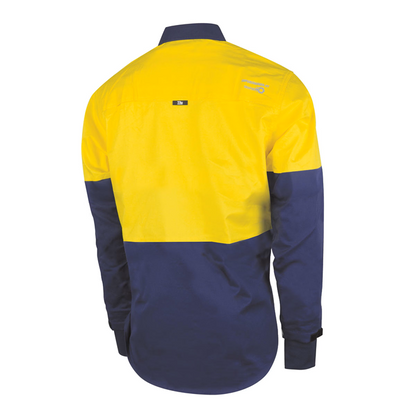 Tru Workwear DS2168GX Lightweight Vented Hi-Vis Drill Shirt with Graphex® Cut Resistant Sleeve