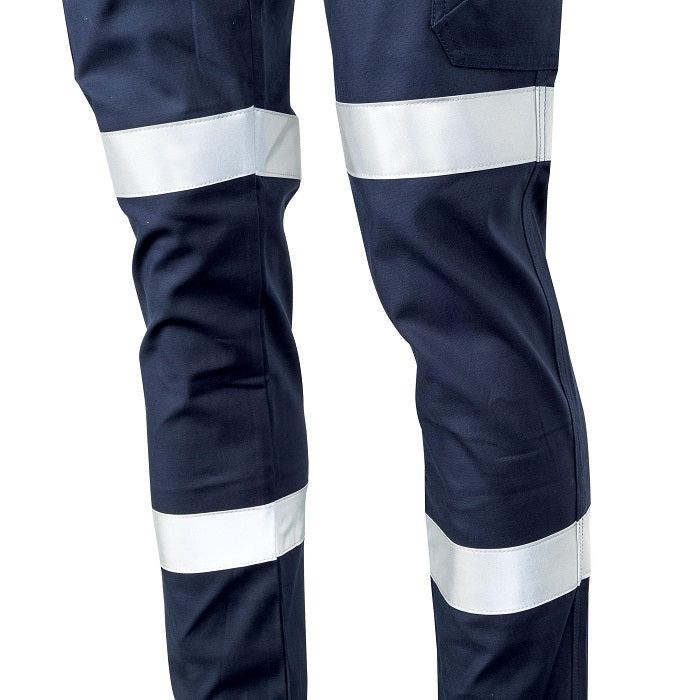 TRu Workwear DTW1170T2 Womens Midweight Cotton Stretch Cargo Trousers With Biomotion Reflective Tape