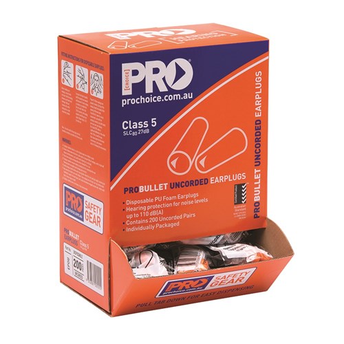 Pro Choice Epou Pro Bullet Disposable Uncorded Earplugs Box Of 200 - Alternative Product View