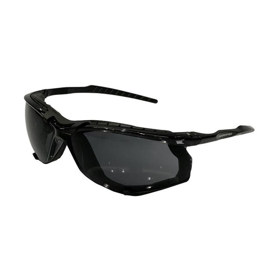 Maxisafe ESW391-G Swordfish Safety Glasses with Anti-Fog Smoke Lens, Assembled with Gasket