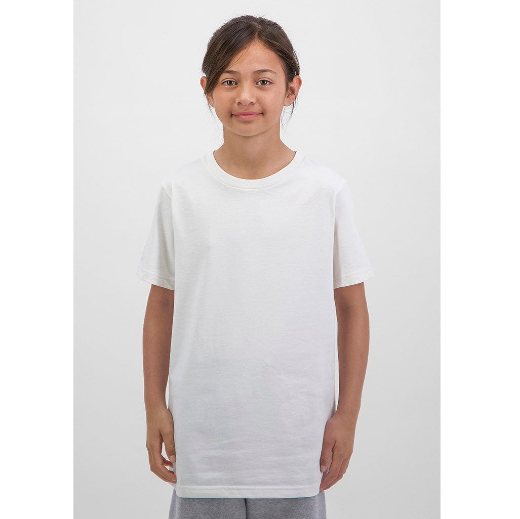 GOODMATES X1001K Kids Basis Short Sleeve Tee - Ecru - Alternative Front View