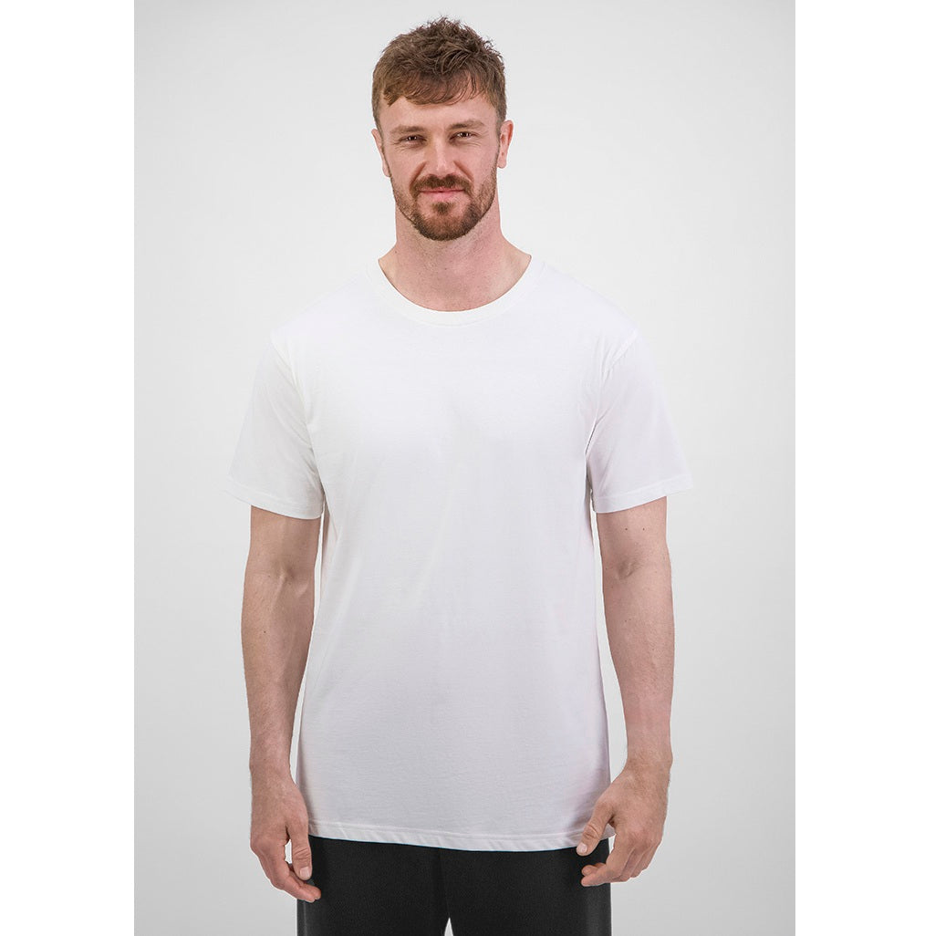 GOODMATES X1001M Mens Basis Short Sleeve Tee - Ecru - Alternative Front View