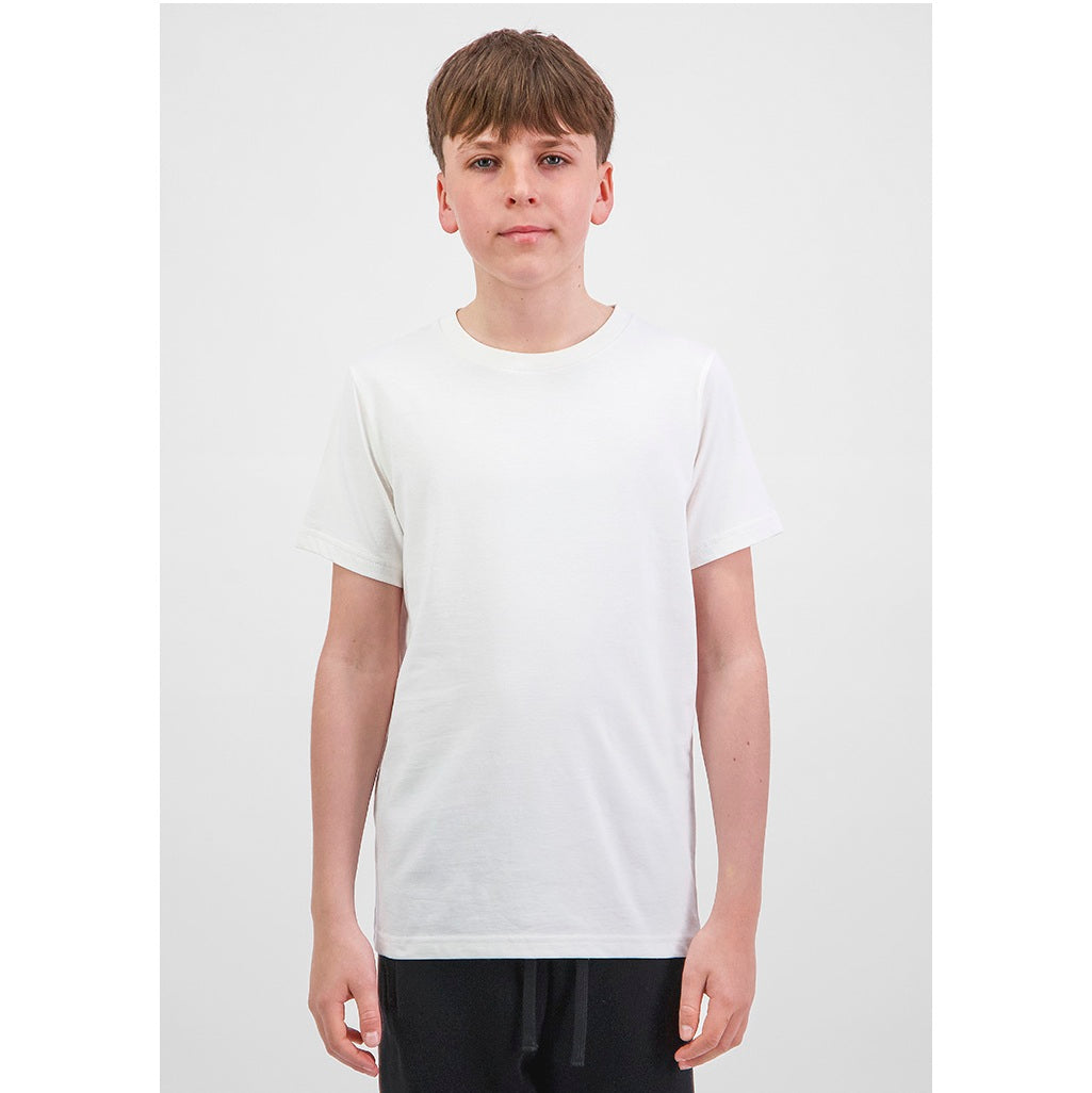 GOODMATES X1001Y Youth Basis Short Sleeve Tee - Ecru - Alternative Front View