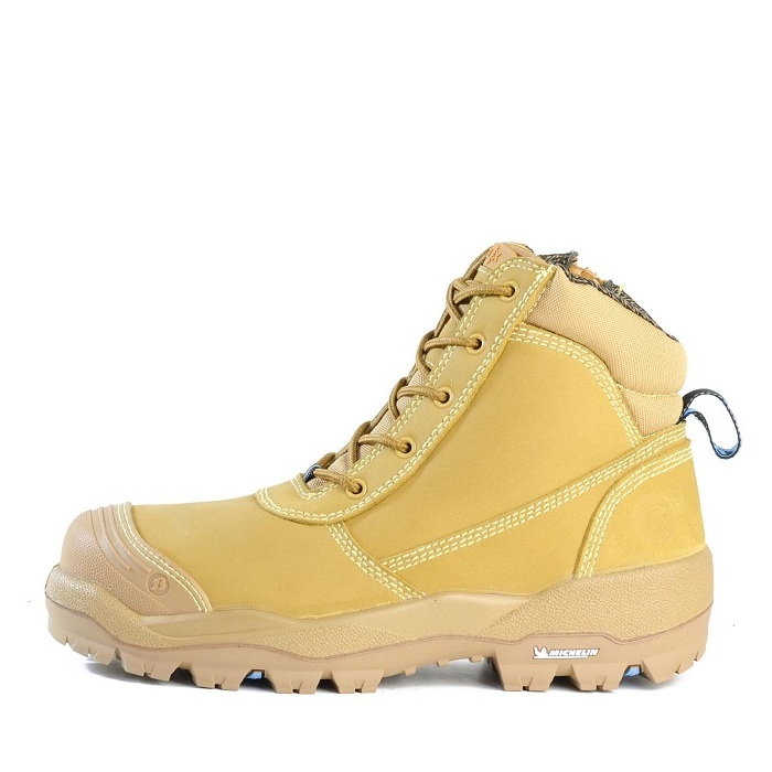 Bata 804-88008 Horizon Ultra Zip Safety Boots, wheat, scuff cap, abrasion resistant 