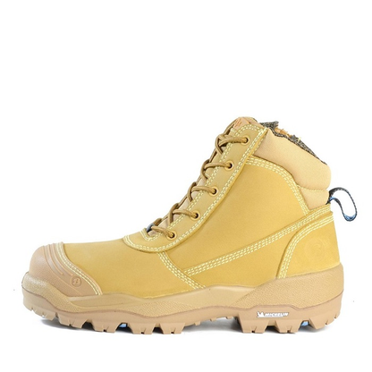 Bata 804-88008 Horizon Ultra Zip Safety Boots, wheat, scuff cap, abrasion resistant 