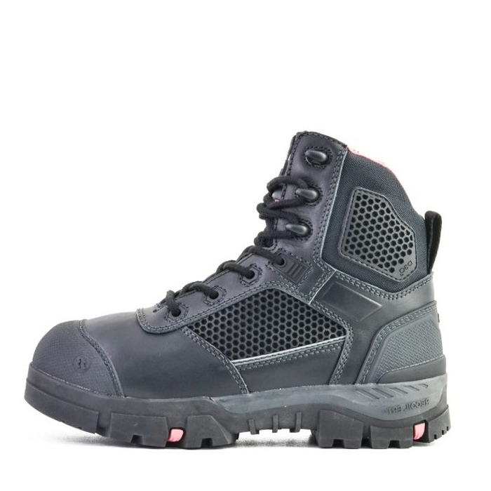 Bata 504-66012 Avenger Ladies Black Safety Boots, black, slip, heat and oil resistant, alternative side view