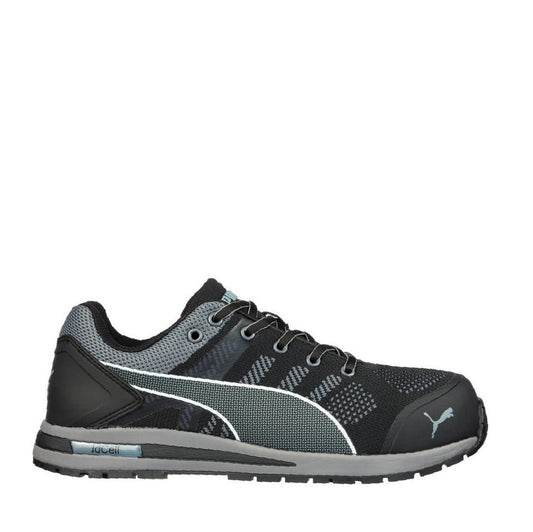 Lightweight Black and Grey Puma 643167 Elevate Knit Black/Grey Composite Safety Jogger
