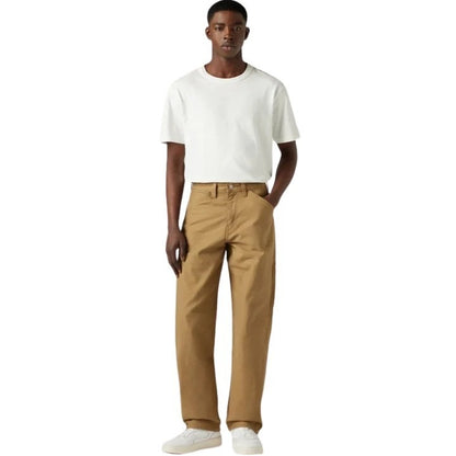 Mens Tan Brown, Levis A1136-0001 Workwear 565 Loose Strt Jean, Reinforced stitching , Carpenter-style pockets for convenient tool storage work pants