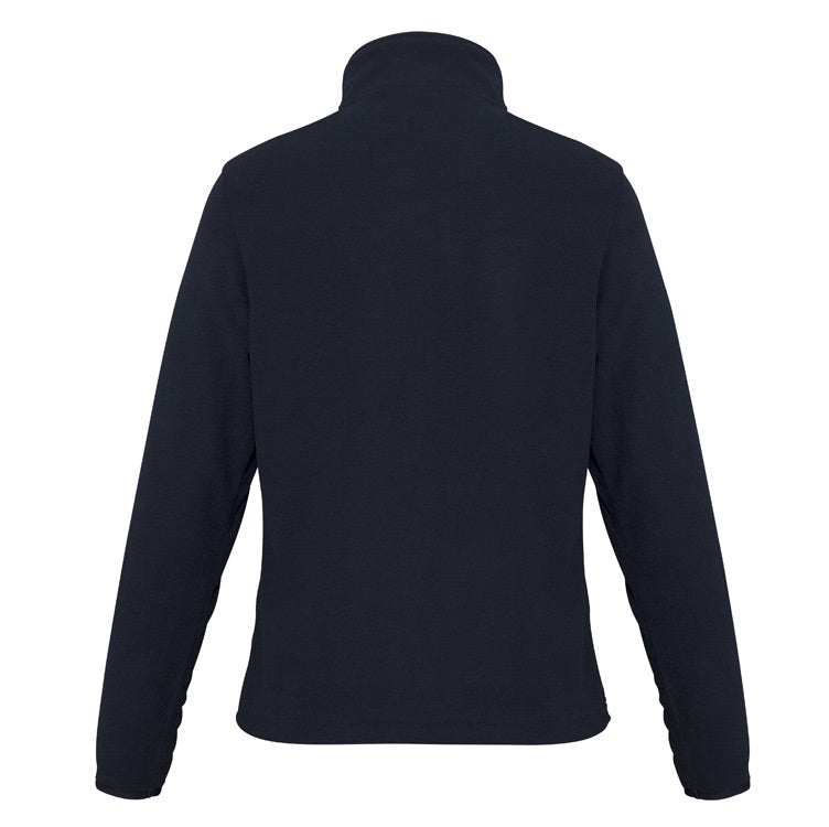 Biz Collection F10520 Ladies Trinity Fleece 1/2 Zip Navy Pullover - Back view 